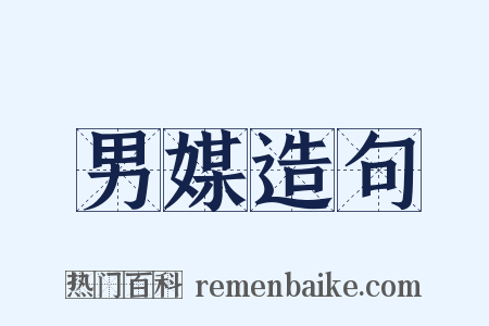 男媒造句是什么意思的图片